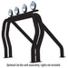 Go Rhino 9809560DSB Bed Bars Complete Kit - Double Bar/Single Kicker (Between wheel wells) - Black - Truck Part Superstore