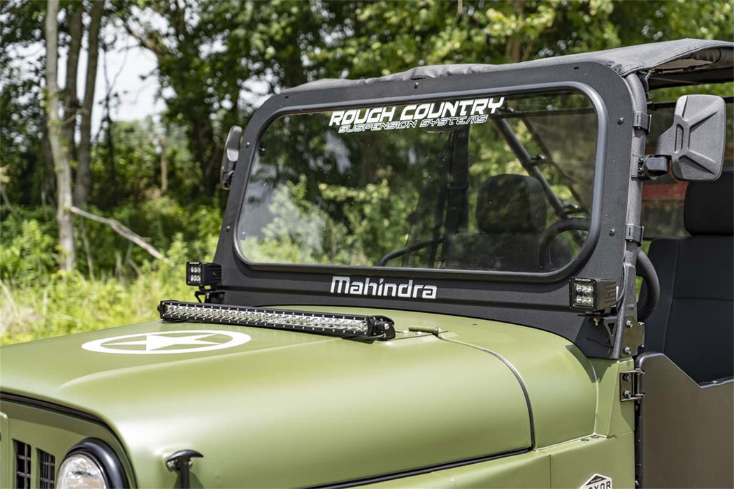 Rough Country 99004 Mahindra 30 Inch LED Hood Kit Black Series w/White DRL 19-20 Roxor Rough Country - Truck Part Superstore