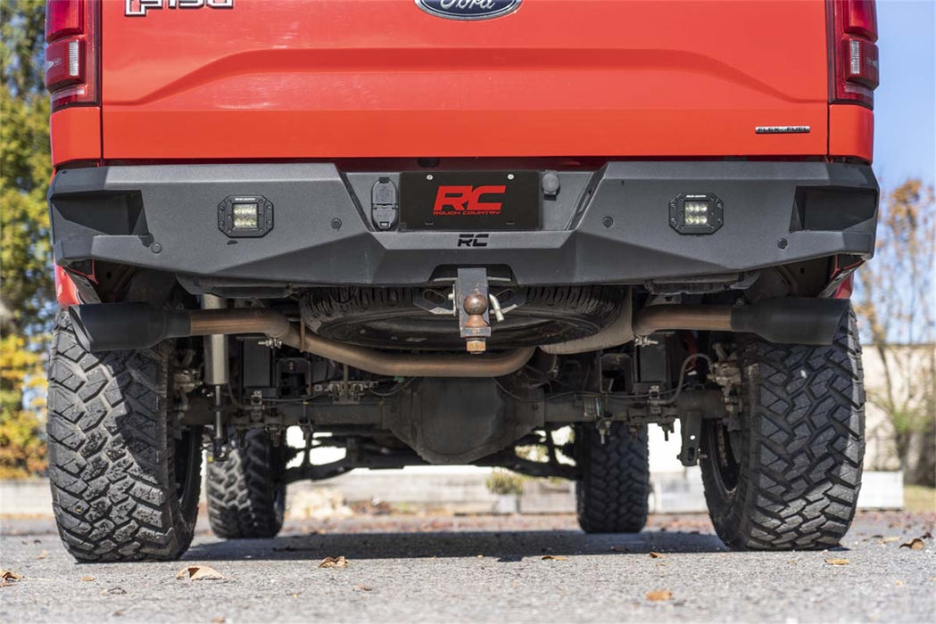 Rough Country 96006 Dual Cat-Back Exhaust System w/Black Tips 15-20 F-150 Rough Country - Truck Part Superstore