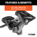 CURT 16520 CURT 16520 A16 5th Wheel Hitch Head Only; Legs or Roller Required; 16;000 lbs - Truck Part Superstore