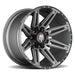 AMERICAN TRUXX AT1903-2970GM-12 AT1903 BOOM MATTE GUNMETAL 20X9 8-170 -12mm 125.2mm - Truck Part Superstore