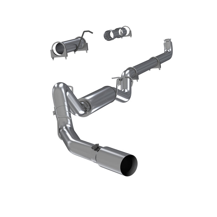 MBRP S6004304 4 Inch Single Side Exhaust Pipe T304 Stainless Steel For 01-07 Silverado/Sierra 2500/3500 Duramax Extended/Crew Cab MBRP - Truck Part Superstore