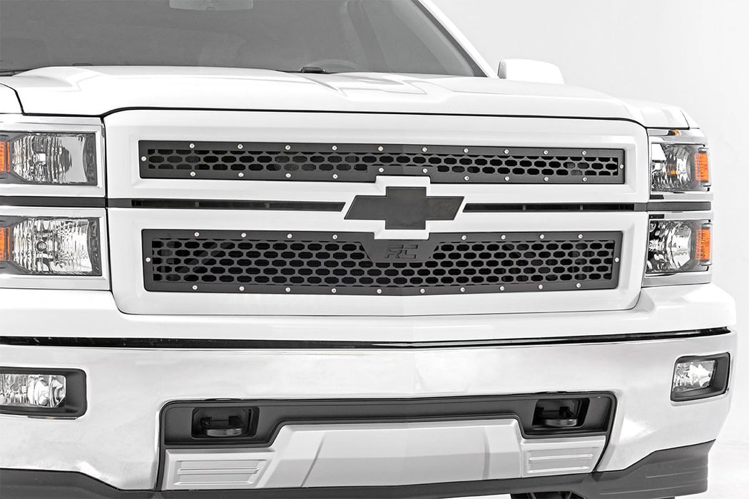 Rough Country 70101 Mesh Grille 14-15 Silverado 1500 Rough Country - Truck Part Superstore