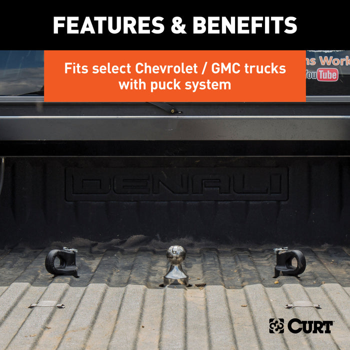CURT 60627 OEM Puck System 2-5/16in. Gooseneck Ball; Ram (38K) - Truck Part Superstore