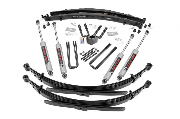 Rough Country 336.2 4 Inch Suspension Lift System Dana 60 74-77 W100/W200/W300 Rough Country - Truck Part Superstore