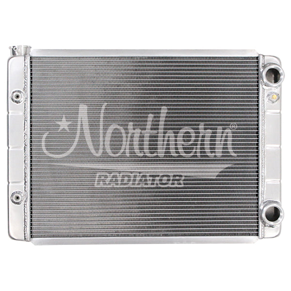 Northern Radiator 204129 Race Pro Radiator - 28 x 19 Double Pass LS Conversion With Threaded Connections - Truck Part Superstore