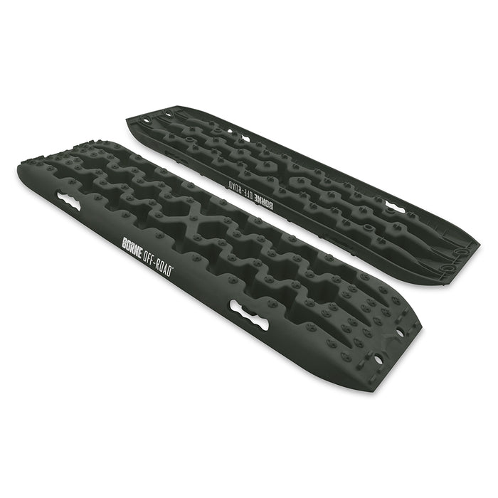 Mishimoto BNRB-109OD Borne Off-Road Traction Board Set, Olive Drab - Truck Part Superstore