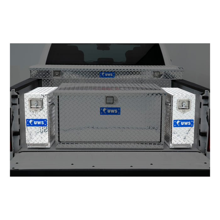 UWS DS-22 UWS DS-22 Drawer Truck Tool Box with 5 Sliding Drawers (22 Inch-Bright Aluminum) - Truck Part Superstore