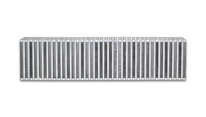 Vibrant Performance 12852 Vertical Flow Intercooler; 27in.W x 6in.H x 4.5in. Thick; Aluminum; - Truck Part Superstore