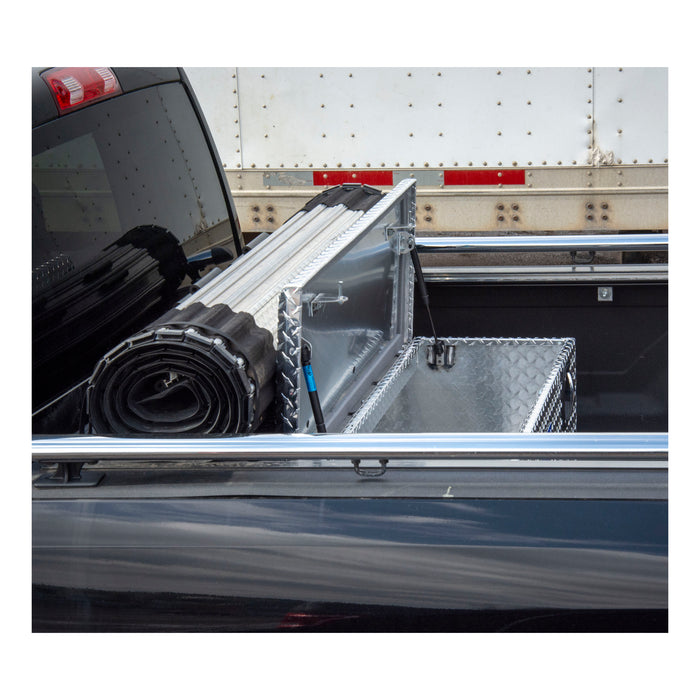 UWS EC20501 Bright Aluminum Secure Lock 48in. Under Tonneau Chest Box (Heavy Packaging) - Truck Part Superstore