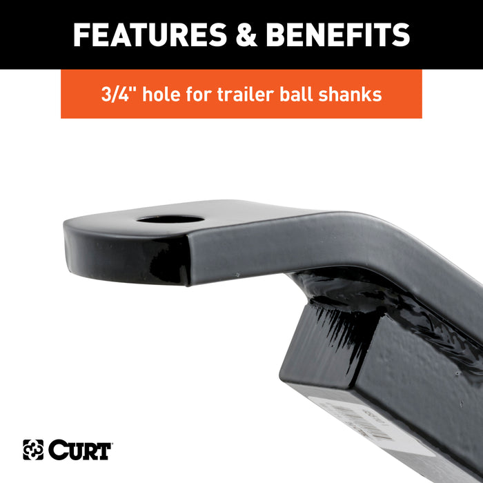 CURT 45510 Class 2 Ball Mount (1-1/4in. Shank; 3;500 lbs.; 3-1/8in. Rise; 10-5/16in. Long) - Truck Part Superstore