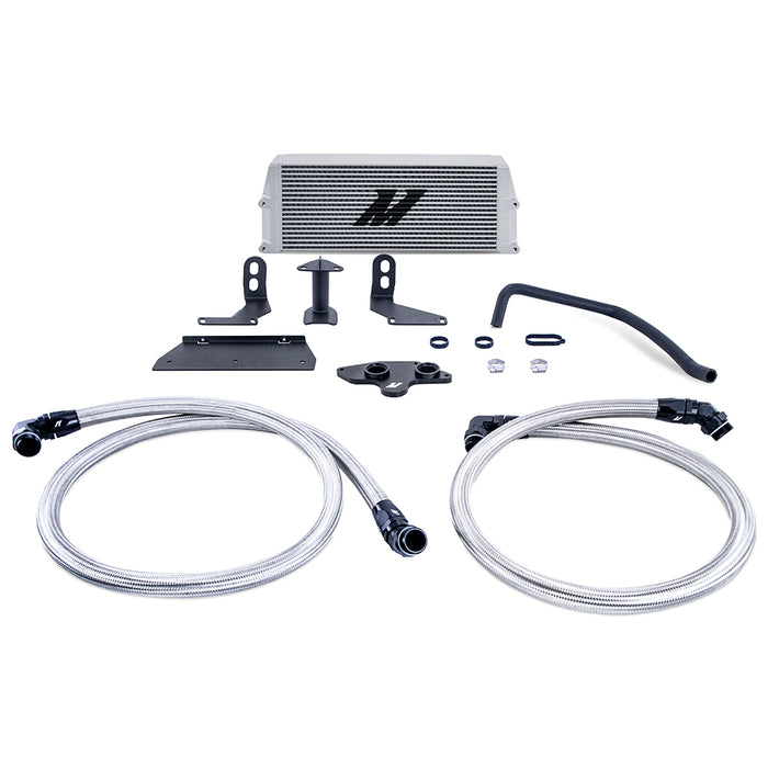 Mishimoto MMOC-F2D-11KSL Performance Oil Cooler, fits Ford 6.7L Powerstroke 2011-2019, Silver - Truck Part Superstore