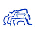 Mishimoto MMHOSE-GLF-99BL Silicone Hose Kit, fits Volkswagen Golf 1.8T 1999-2005 - Truck Part Superstore