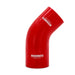 Mishimoto MMCP-R45-22525RD Mishimoto 45-Degree Silicone Transition Coupler, 2.25-in to 2.50-in, Red - Truck Part Superstore