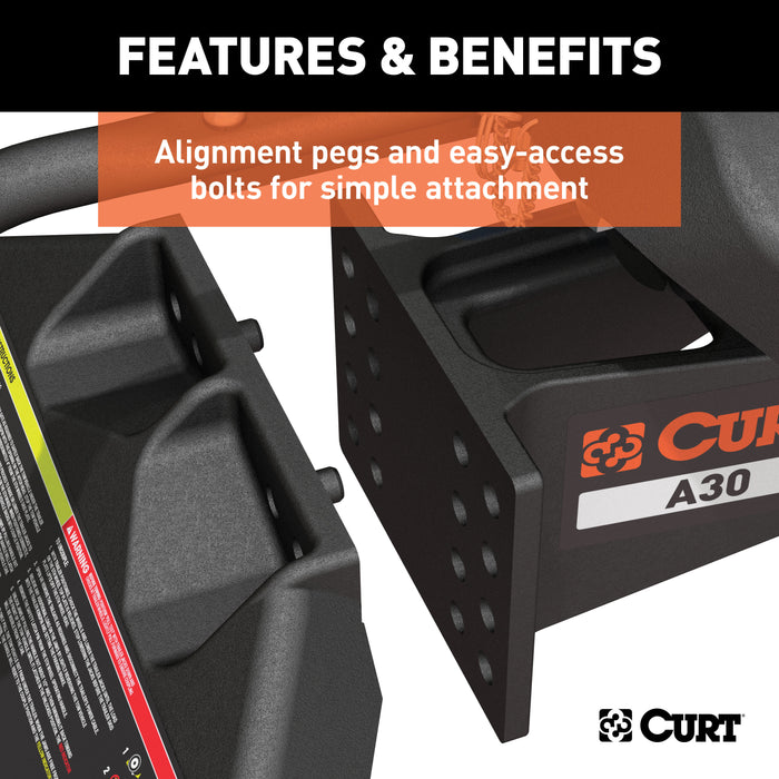 CURT 16191 CURT 16191 A30 5th Wheel Hitch with Base Rails; 30;000 lbs - Truck Part Superstore