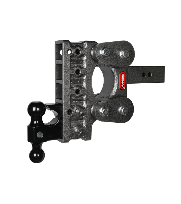 GEN-Y Hitch GH-1125 BOSS TORSION-FLEX 2.5" Shank 7.5" Drop 1.7K TW 16K Hitch Dual-Ball PintleLock - Truck Part Superstore