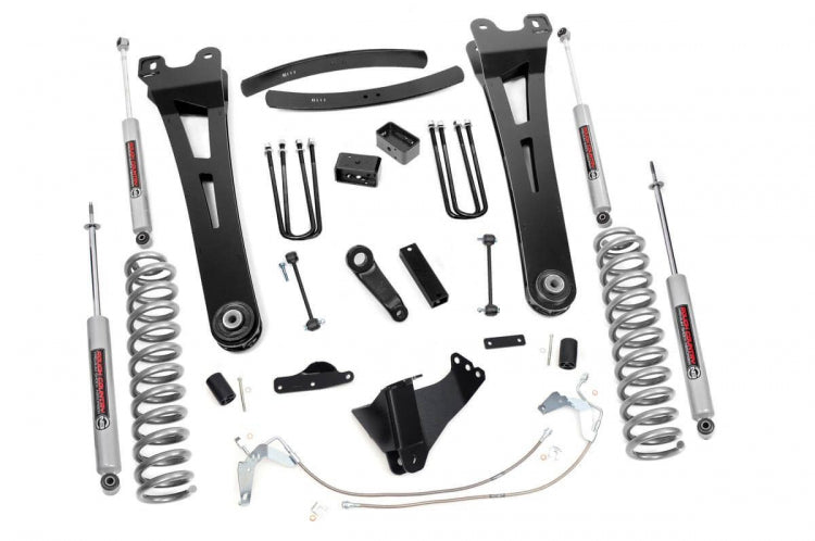 Rough Country 538.2 6 Inch Ford 08-10 F-250/F-350 Super Duty Radius Arm Suspension Lift Kit N3 Shocks Diesel Rough Country - Truck Part Superstore
