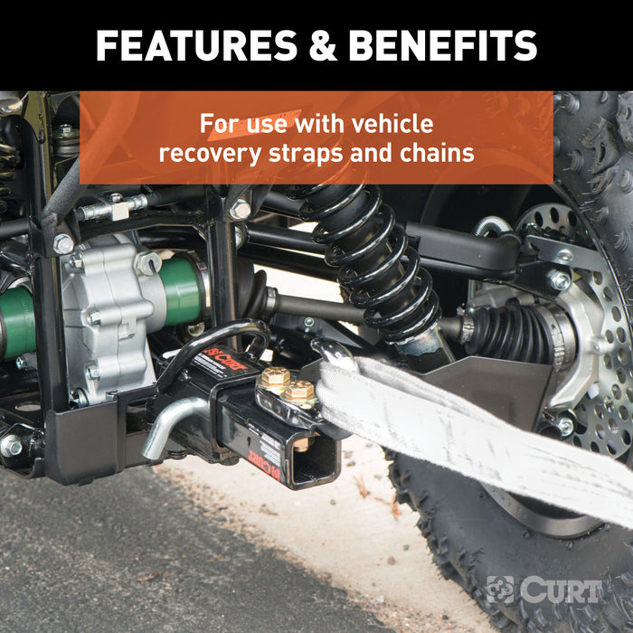 CURT 45825 CURT 45825 Tow Hook Trailer Hitch Ball Mount; Fits 2-Inch Receiver - Truck Part Superstore