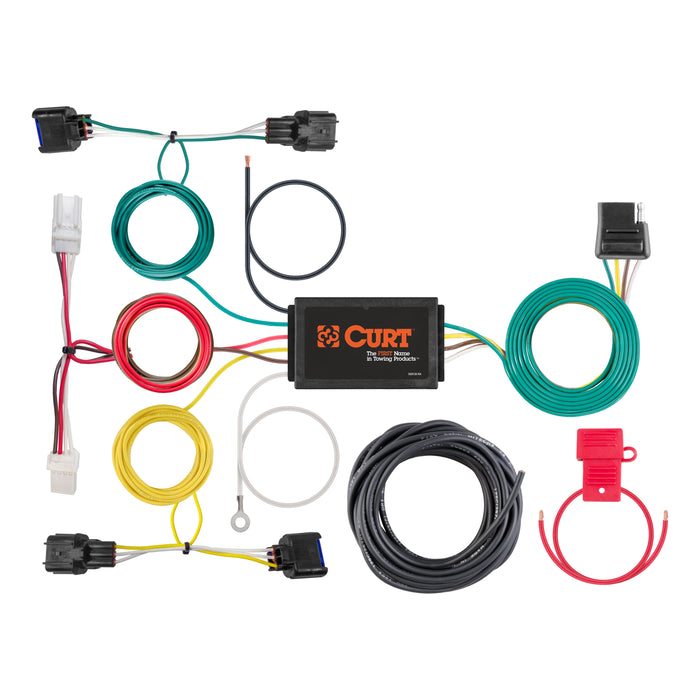 CURT 56409 Custom Wiring Harness; 4-Way Flat Output; Select Hyundai Kona - Truck Part Superstore