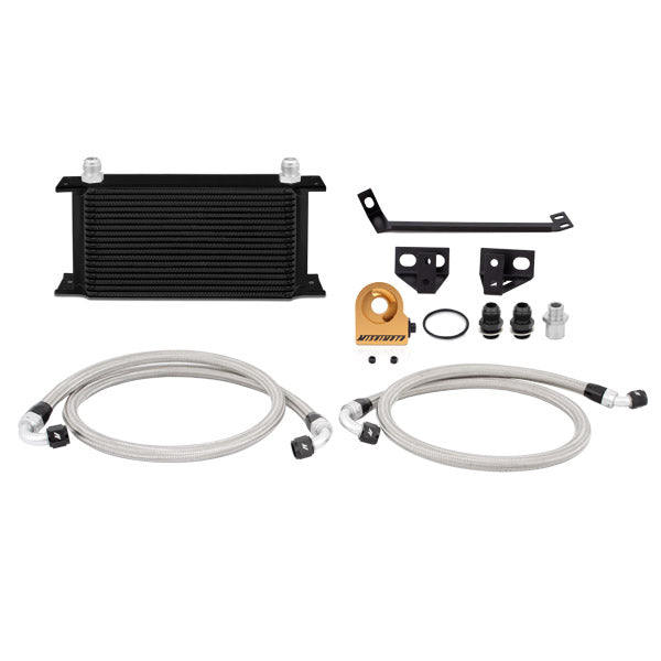 Mishimoto MMOC-MUS4-15TBK Ford Mustang EcoBoost Thermostatic Oil Cooler Kit, 2015-2017, Black - Truck Part Superstore