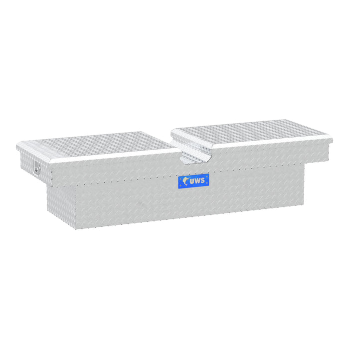 UWS TB-60 Bright Aluminum 60in. Gull Wing Crossover Truck Tool Box (LTL Shipping Only) - Truck Part Superstore