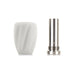 Mishimoto MMSK-TWST-WH Mishimoto Weighted Steel Core Shift Knob, Twist, White - Truck Part Superstore