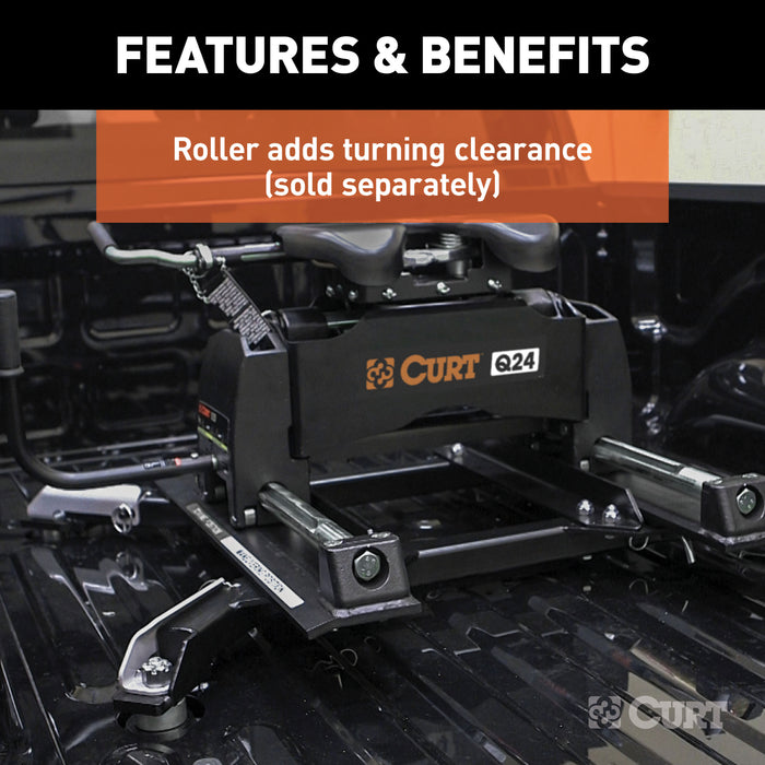 CURT 16022 Puck System 5th Wheel Roller Adapter; 24K; Select Ram 2500; 3500; 6.5ft. Bed - Truck Part Superstore