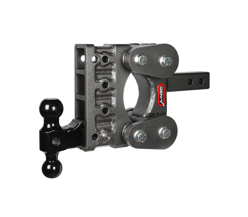 GEN-Y Hitch GH-1214 The BOSS TORSION-FLEX 2" Shank 5" Drop 1.7K TW 16K Hitch & GH-051 Dual-Ball - Truck Part Superstore