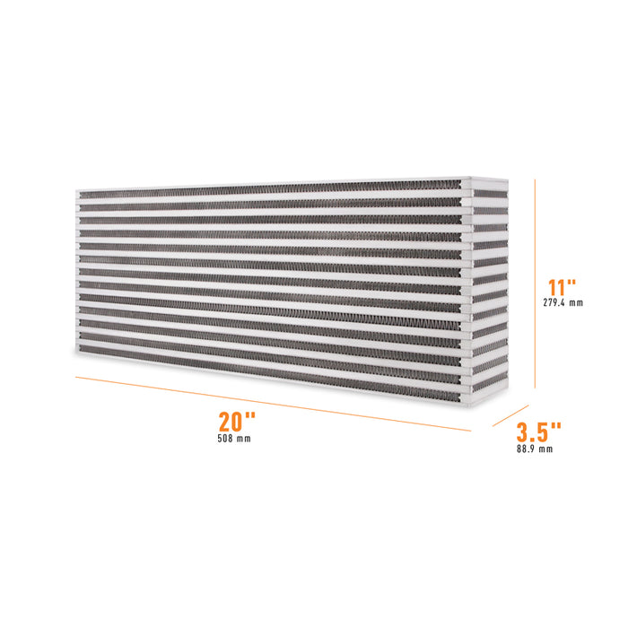 Mishimoto MMUIC-13 Universal Air-to-Air Race Intercooler Core 20-in x 11-in x 3.5-in - Truck Part Superstore