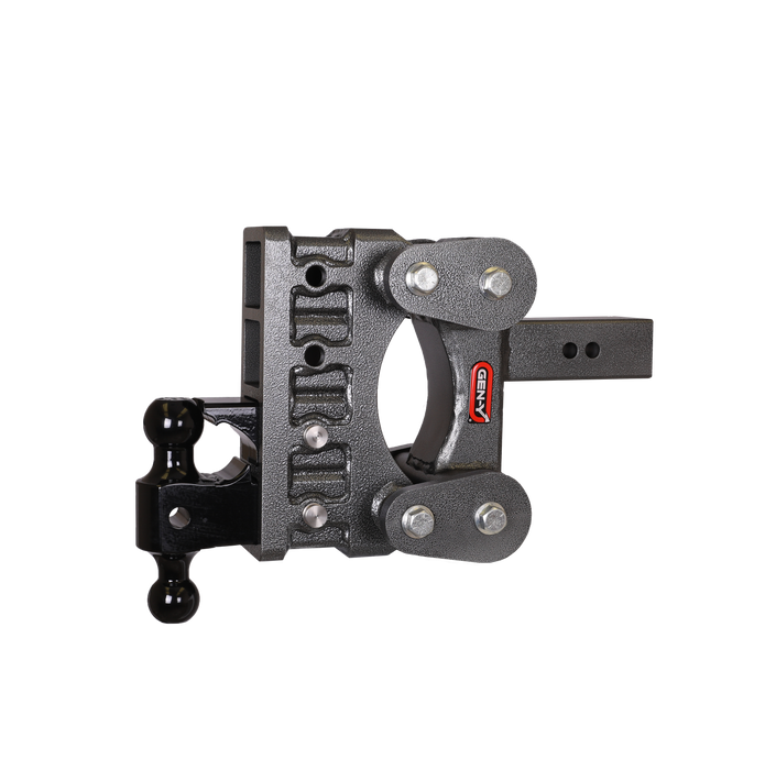 GEN-Y Hitch GH-2124 The BOSS TORSION-FLEX 2.5" Shank 6" Drop 3.5K TW 32K Hitch Dual-Ball Pintle Lock - Truck Part Superstore
