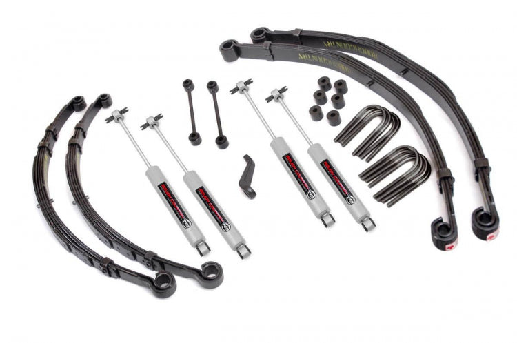 Rough Country 67530 4 Inch Jeep Suspension Lift Kit 82-83 CJ 5 82-85 CJ 8 Scrambler 82-86 Jeep CJ 7 Rough Country - Truck Part Superstore
