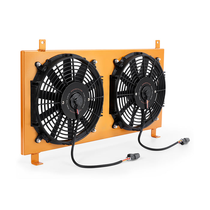 Mishimoto MMFS-RSX-02GD Aluminum Fan Shroud Kit, fits Acura RSX 2002-2006, Gold - Truck Part Superstore