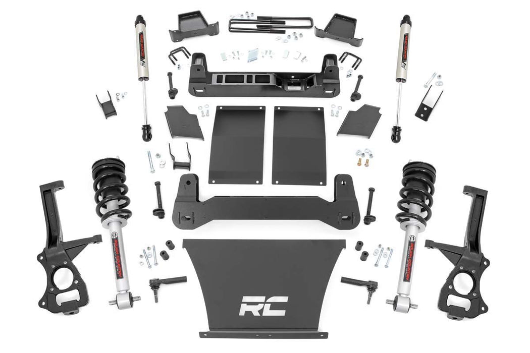 Rough Country 27571 4 Inch Suspension Lift Kit Lifted Struts & V2 Shocks 19-20 19-20 Silverado/Sierra 1500 Trailboss/AT4 4WD Rough Country - Truck Part Superstore