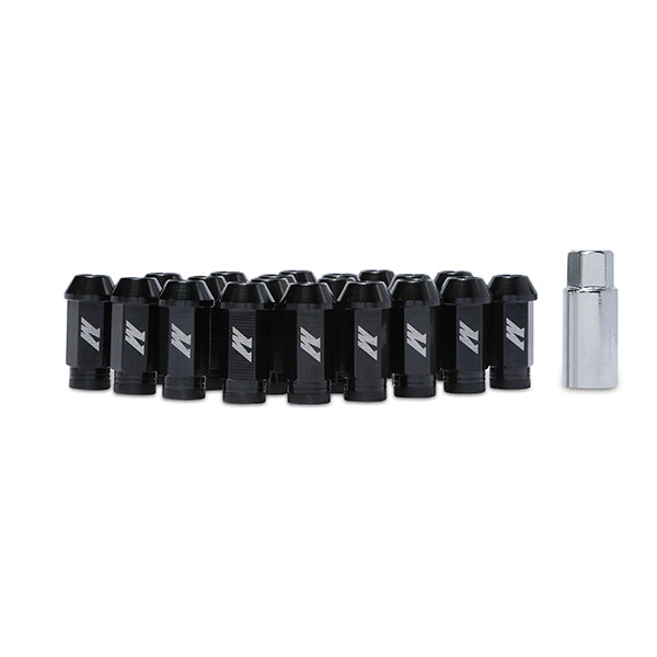Mishimoto MMLG-125-LOCKBK Mishimoto Aluminum Locking Lug Nuts, M12 x 1.25, Black - Truck Part Superstore