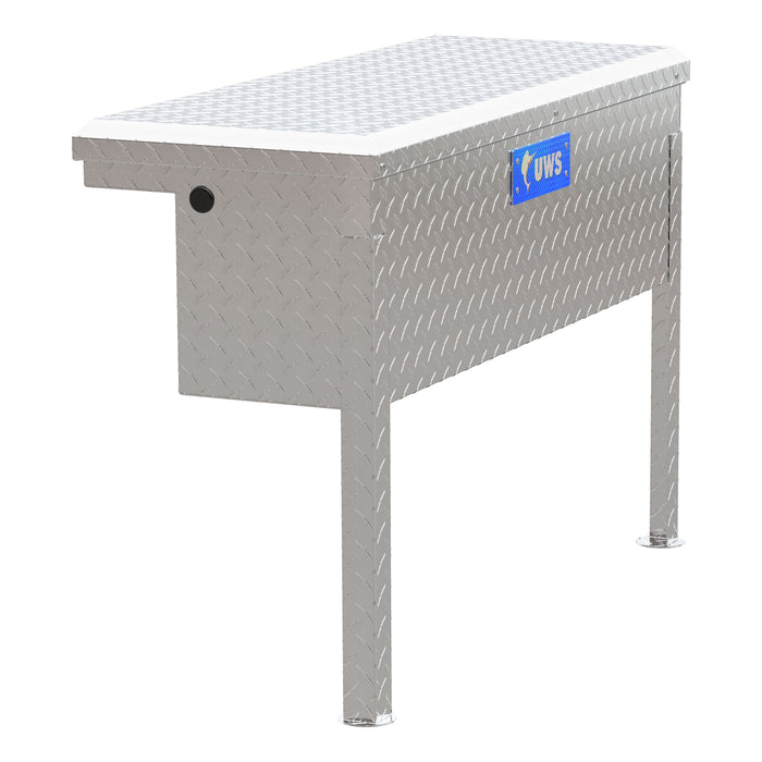 UWS TBSM-36-LP Bright Aluminum 36in. Truck Side Tool Box with Low Profile (LTL Shipping Only) - Truck Part Superstore