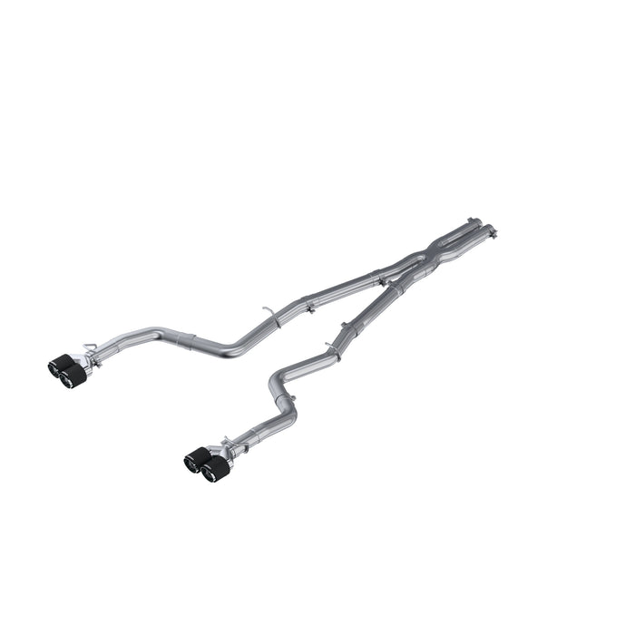 MBRP Exhaust S71163CF T304 Stainless Steel with Quad Carbon Fiber Tips. - Truck Part Superstore