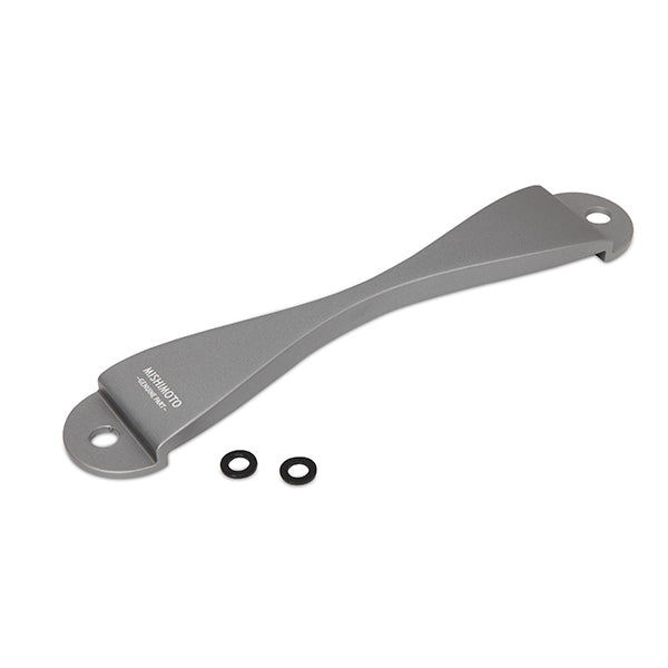 Mishimoto MMTD-SUB-A Subaru CNC Battery Tie-Down, Silver - Truck Part Superstore