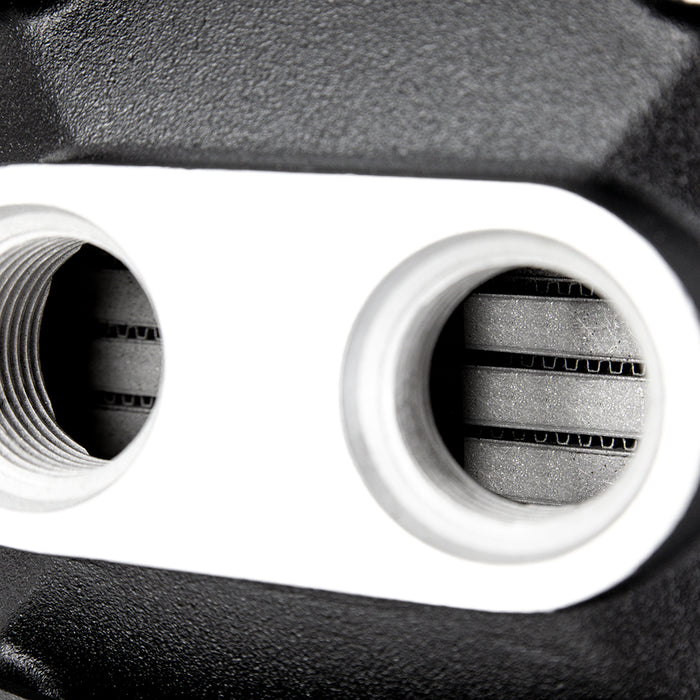 Mishimoto MMINT-A2W-DPR-1 Air-to-Water Intercooler, Dual-Pass Coolant, 500HP-Opposite Side Inlet/Outlet - Truck Part Superstore