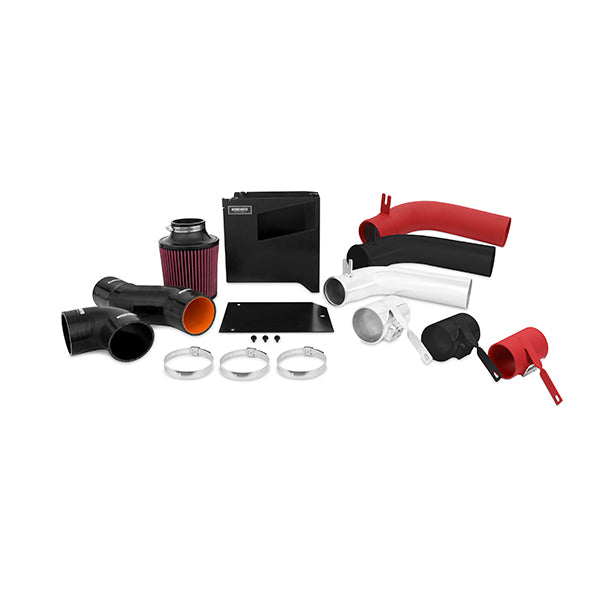 Mishimoto MMAI-WRX-15BWRD Subaru WRX Performance Air Intake, Wrinkle Red, 2015-2021 - Truck Part Superstore