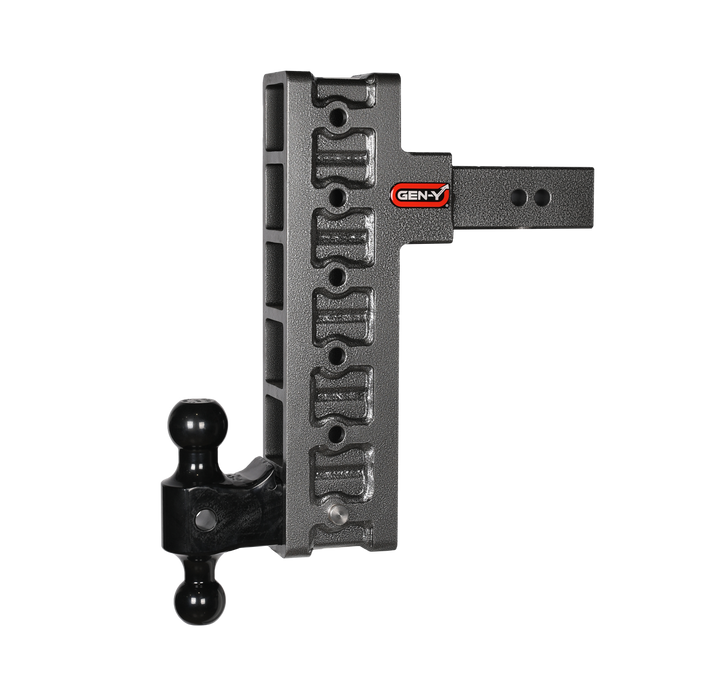GEN-Y Hitch GH-916 MEGA-DUTY 2.5" Shank 12" Offset Drop 3K TW 21K Hitch & GH-061 Dual-Ball - Truck Part Superstore