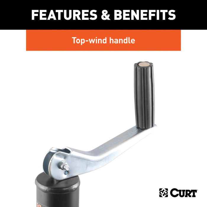 CURT 28200 CURT 28200 A-Frame Trailer Jack; 2;000 lbs; 14-1/4 Inches Vertical Travel - Truck Part Superstore