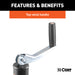CURT 28200 CURT 28200 A-Frame Trailer Jack; 2;000 lbs; 14-1/4 Inches Vertical Travel - Truck Part Superstore