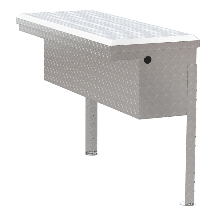 UWS TBSM-36-LP Bright Aluminum 36in. Truck Side Tool Box with Low Profile (LTL Shipping Only) - Truck Part Superstore