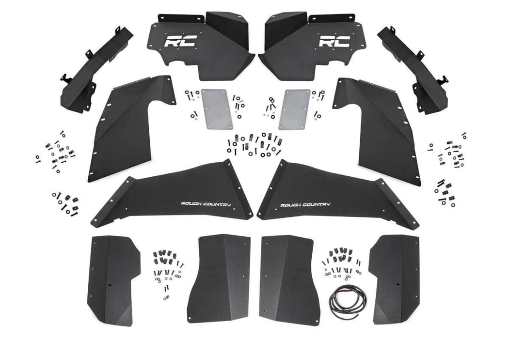 Rough Country 10511V Jeep JK Front and Rear Inner Fenders Set Vertex Shocks For 07-18 Wrangler JK Rough Country - Truck Part Superstore