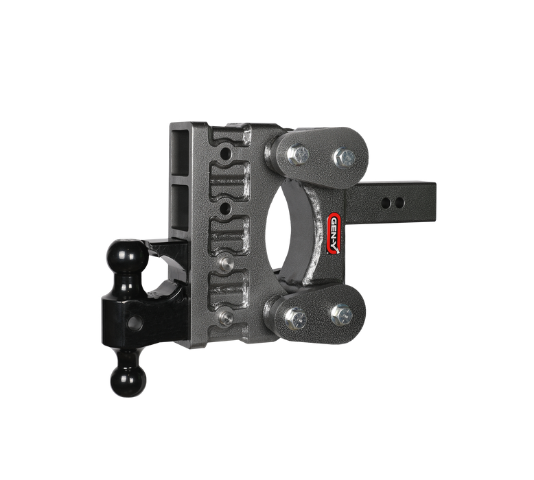 GEN-Y Hitch GH-1324 The BOSS TORSION-FLEX 2.5" Shank 6" Drop 2.4K TW 21K Hitch Dual-Ball Pintle Lock - Truck Part Superstore