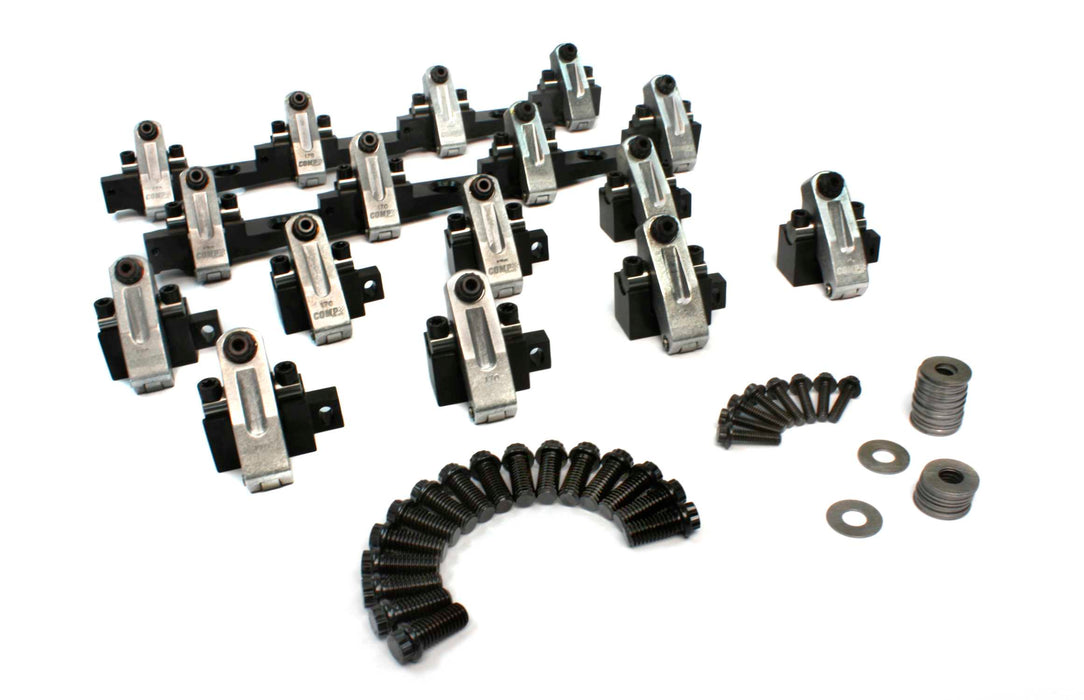 COMP Cams 1505 Shaft-Mount Aluminum 1.7 Ratio Rocker Kit for BBC w/ Dart 320/360 - Truck Part Superstore
