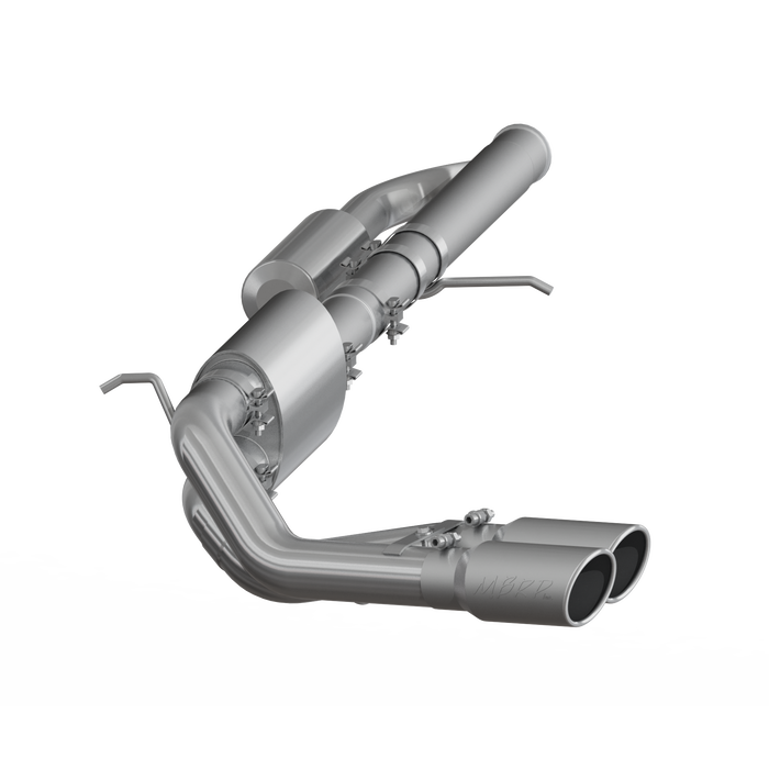 MBRP S5081409 3 Inch Cat Back Exhaust System Pre-Axle Dual Outlet T409 Stainless Steel For 09-18 Silverado/Sierra 1500 4.3L V6, 5.3L V8 with one-piece driveshaft excluding Regular cab 19-19 Silverado/Sierra 1500 4.3L V6, 5.3L V8 Limited LD MBRP - Truck Part Superstore