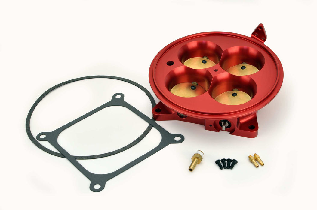 FAST 307604 Red 4500 Flange Air Only Throttle Body for Multiport Injection EFI Systems - Truck Part Superstore