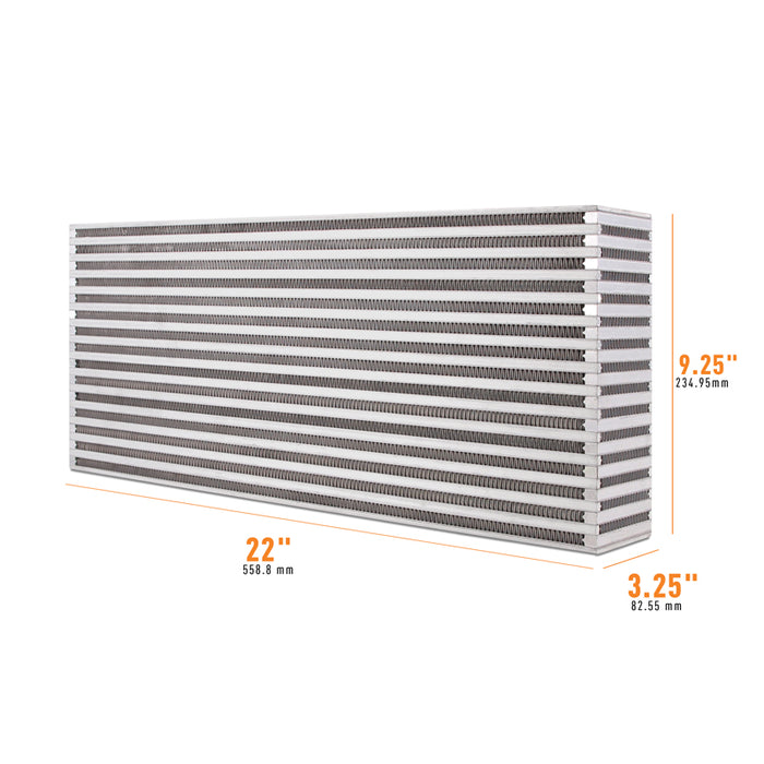 Mishimoto MMUIC-10 Universal Air-to-Air Race Intercooler Core 22-in x 9.25-in x 3.25-in - Truck Part Superstore