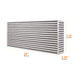 Mishimoto MMUIC-10 Universal Air-to-Air Race Intercooler Core 22-in x 9.25-in x 3.25-in - Truck Part Superstore